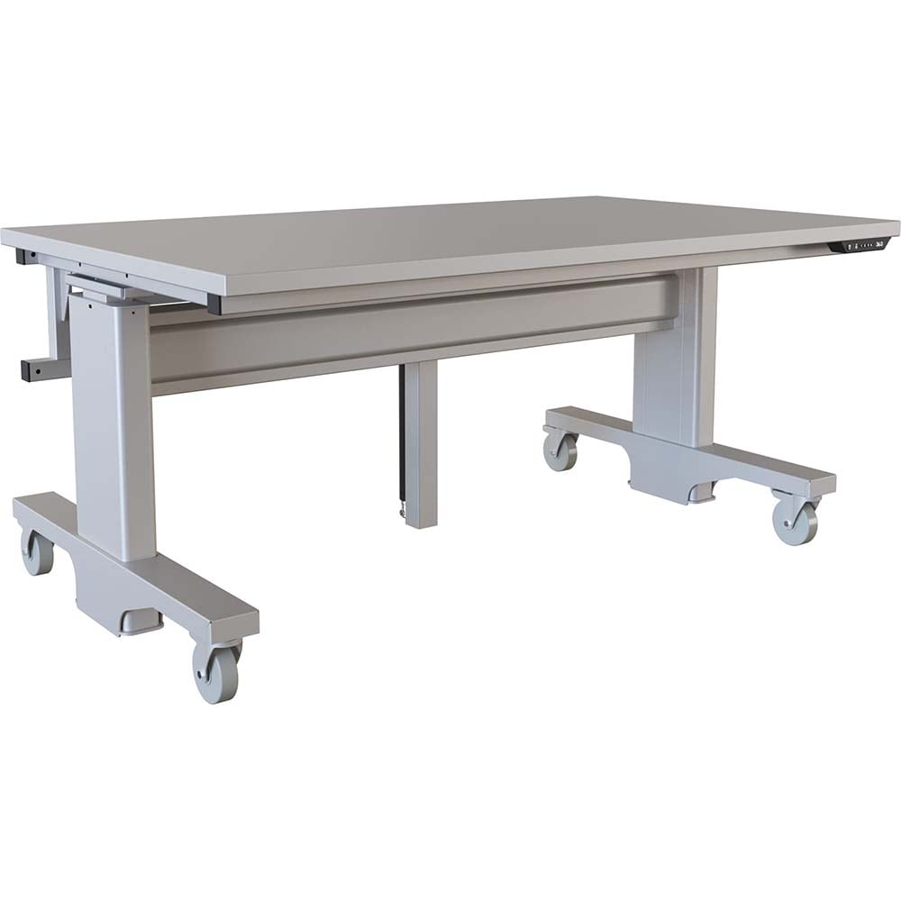 Mobile Work Benches; Bench Type: Electric Height Adjustable Workstation; Depth (Inch): 36; Leg Style: Adjustable Height, C-Leg (Cantilever), Motor Height Adjustment; Load Capacity (Lb.