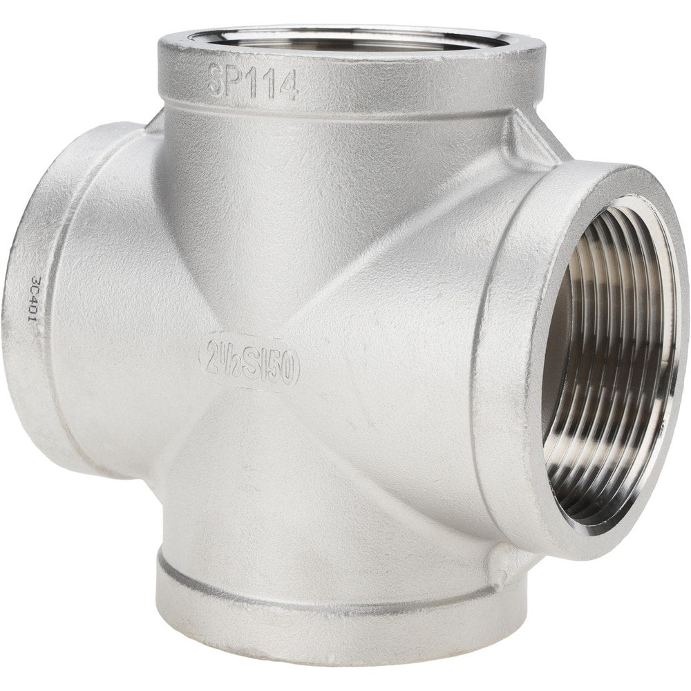 Stainless Steel Pipe Fittings; Fitting Type: Cross; End Connection: NPT