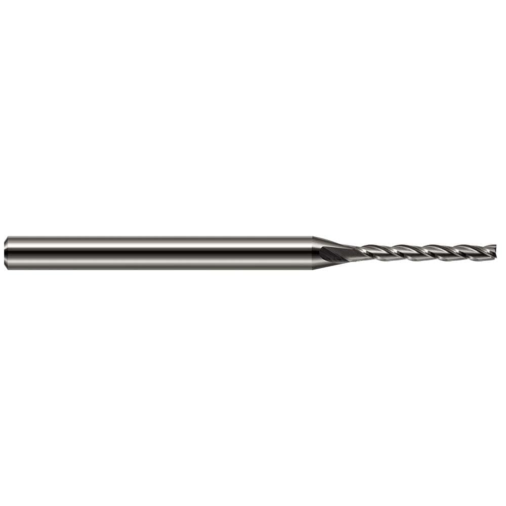 Square End Mill: 1/32" Dia, 7/32" LOC, 4 Flute, Solid Carbide