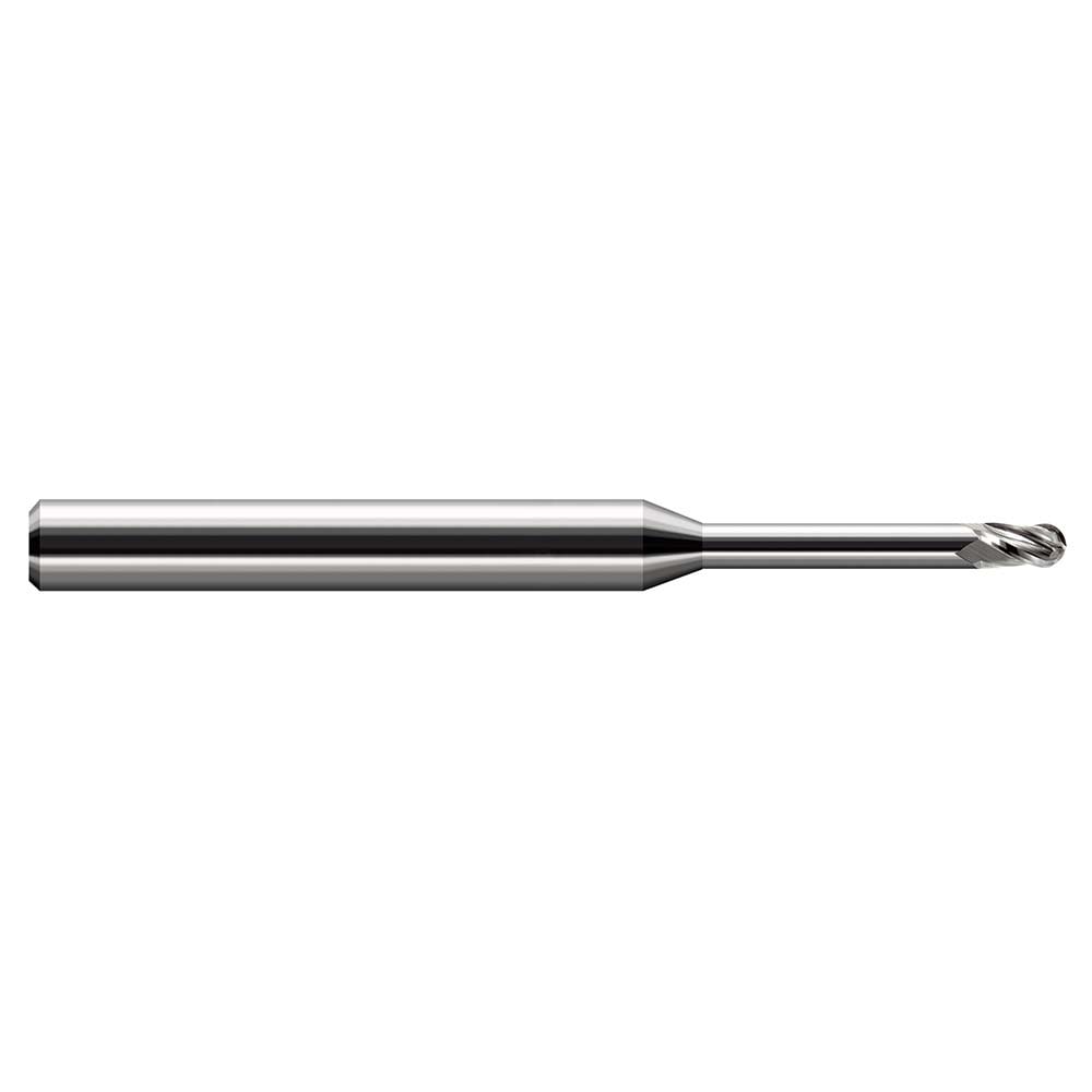 Ball End Mill: 5/16" Dia, 0.4700" LOC, 3 Flute, Solid Carbide