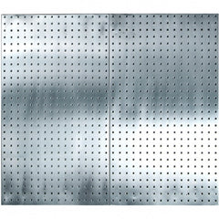 Pegboard Strip: 24 x 42-1/2", Stainless Steel