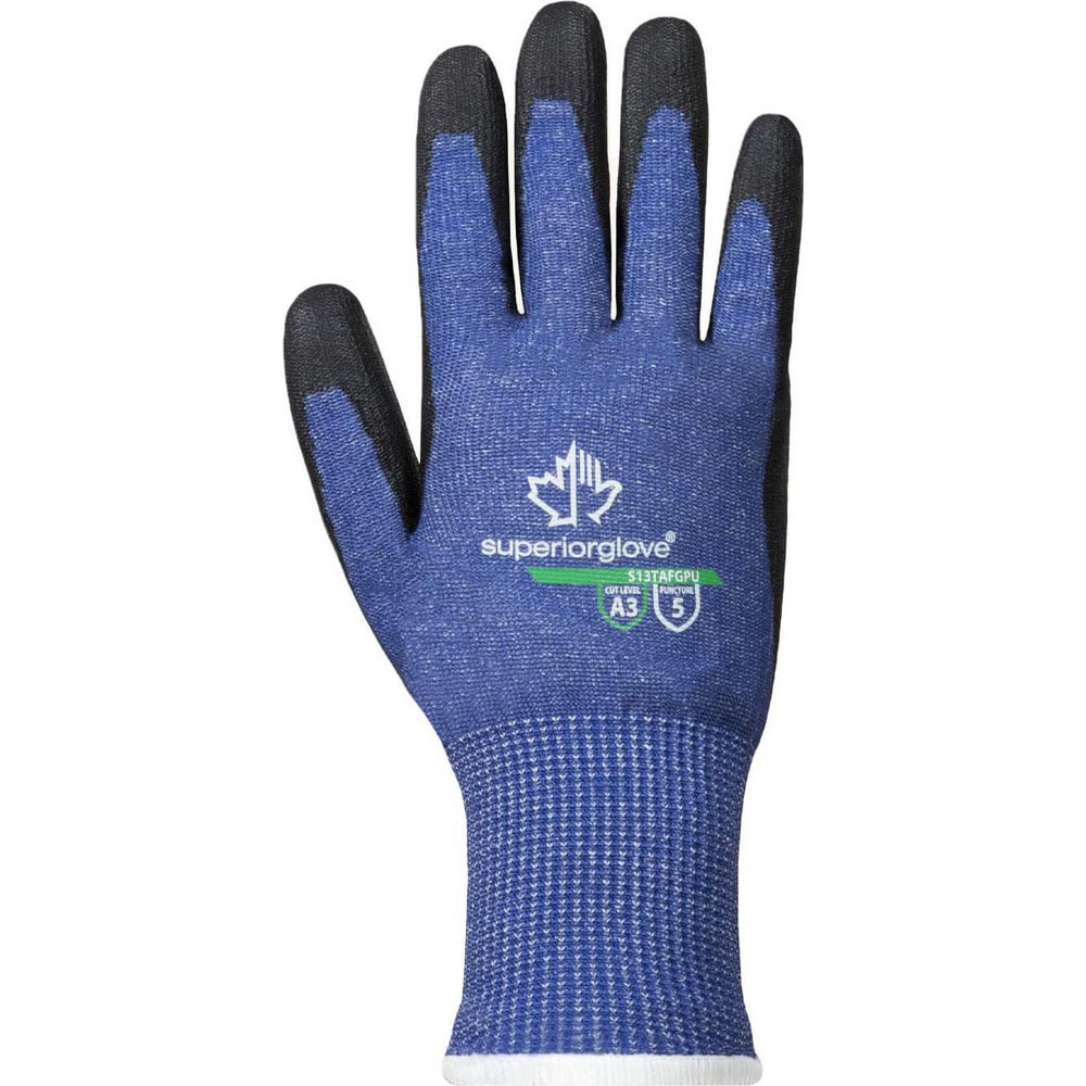 Cut, Puncture & Abrasion-Resistant Gloves: Superior Glove Works S13TAFGPU, Size Large, ANSI Cut A5, ANSI Puncture 5, Polyurethane, TenActiv