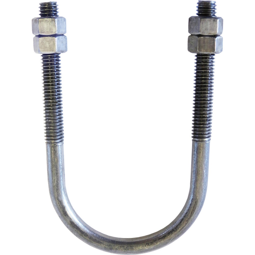 U-Bolt Clamp: 10" Pipe, Carbon Steel