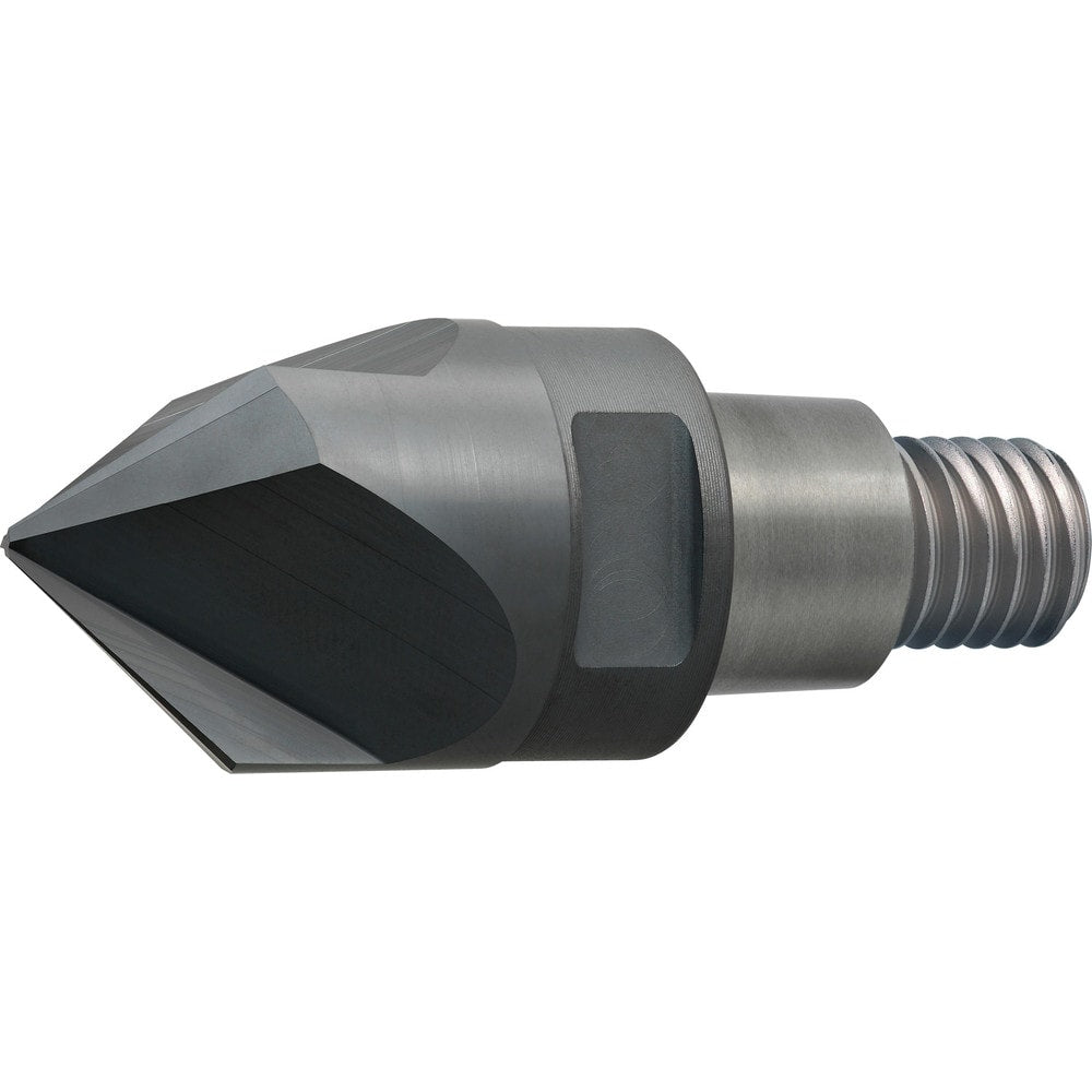 Corner Radius & Corner Chamfer End Mill Heads; Mill Diameter (mm): 10.00; Chamfer Width (mm): 4.200; Chamfer Width (Decimal Inch): 0.165; Chamfer Angle: 45.000; Length of Cut (mm): 4.2000; Number Of Flutes: 3