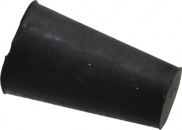 25/64" Small End, 19/32" Large End Diam, Size 00, Tapered Rubber Stopper