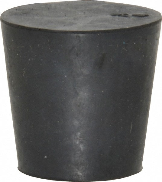 25/32" Small End, 1-1/64" Large End Diam, Size 4, Tapered Rubber Stopper