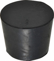 1-1/64" Small End, 1-17/64" Large End Diam, Size 6, Tapered Rubber Stopper