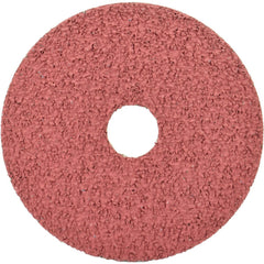 Fiber Disc:  4-1/2" Disc Dia, Arbor Hole, 24 Grit, Aluminum Oxide