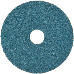 Fiber Disc:  4-1/2" Disc Dia, Arbor Hole, 36 Grit, Zirconia Alumina