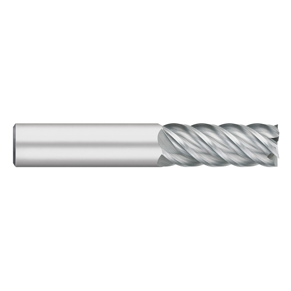 Square End Mill: 1/8" Dia, 1/2" LOC, 5 Flute, Solid Carbide