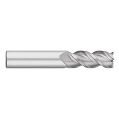 Square End Mill: 3/16" Dia, 5/8" LOC, 3 Flute, Solid Carbide