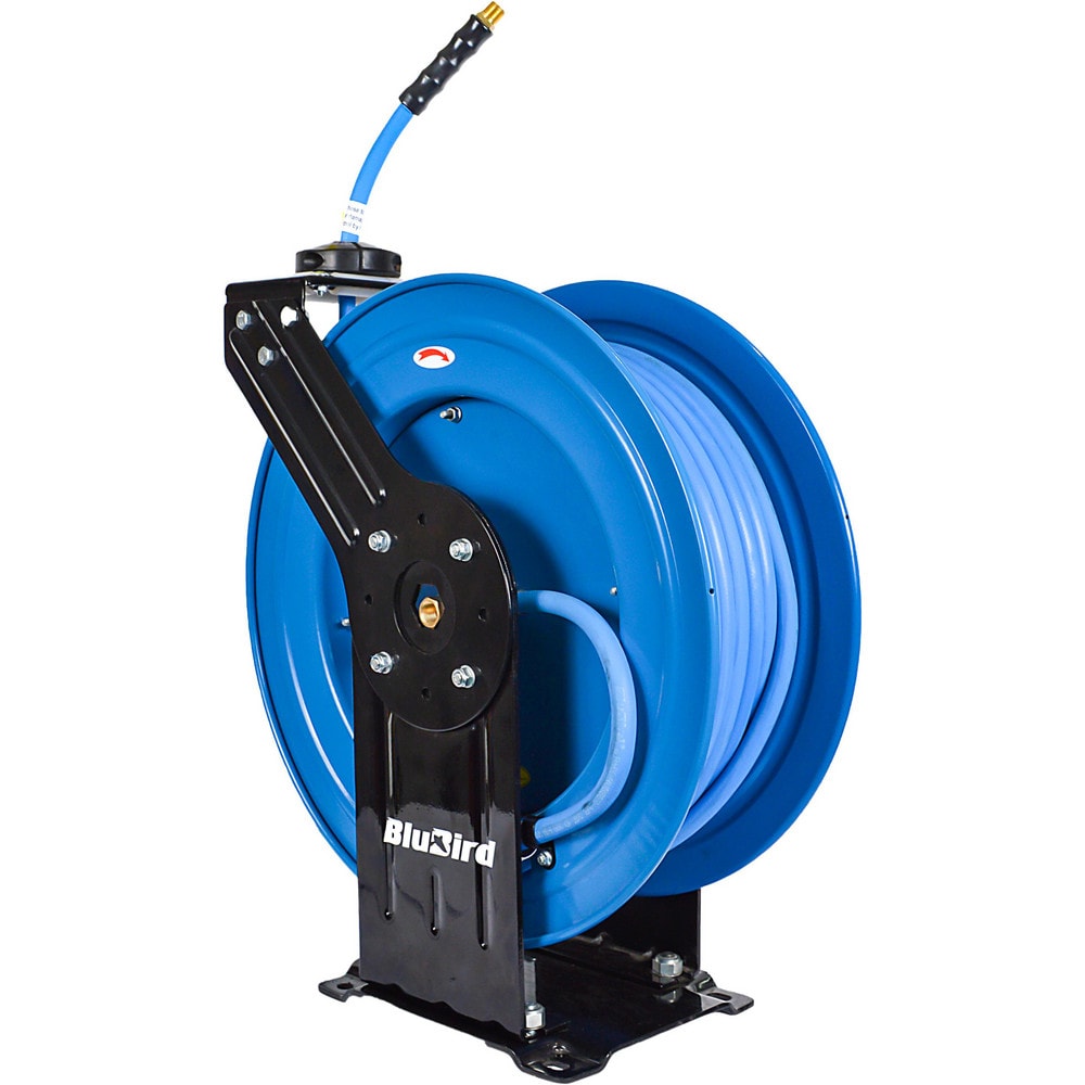 BluBird 3/8" x 100' Rubber Air Hose Dual Arm Reel