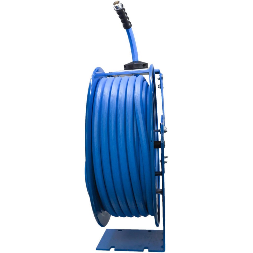 BluBird Ag-Lite Auto-Retractable Water Hose Reel with 5/8" x 50' Premium Rubber Water Hose