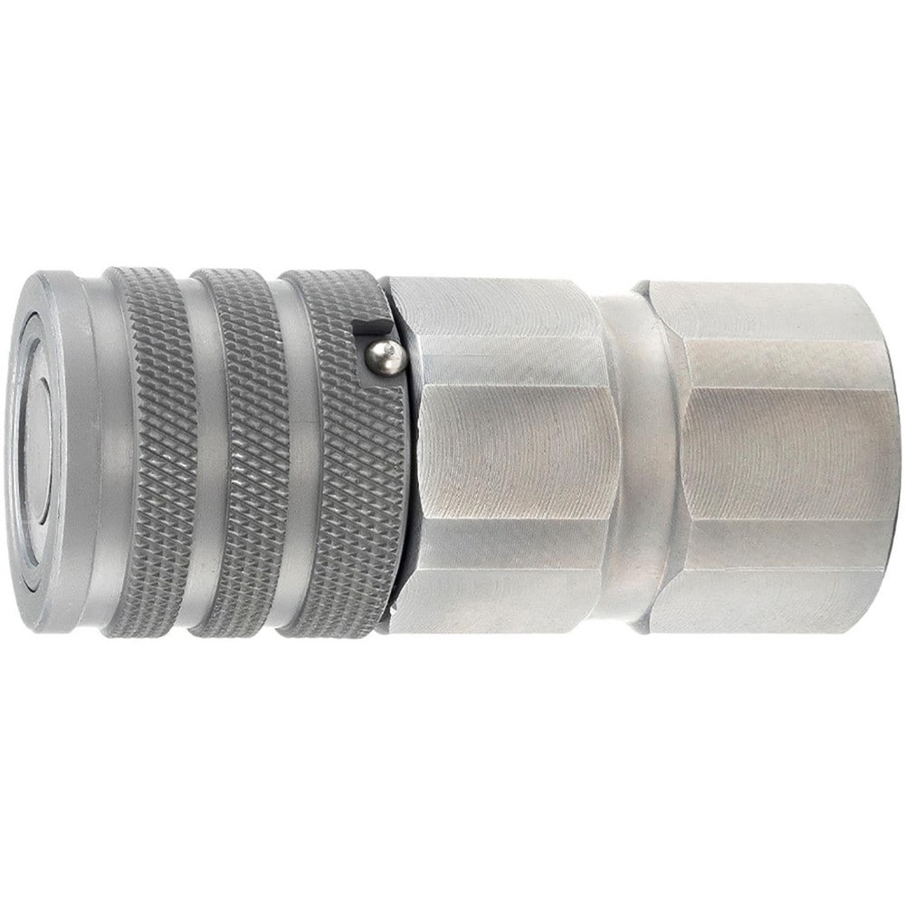 Hydraulic Hose Coupler: No Lock Female Pipe Thread Coupler3/4", 3/4-14, 3,625 psi