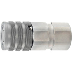 Hydraulic Hose Coupler: No Lock Female Straight Thread Coupler3/4", 1-1/16-12, 3,625 psi