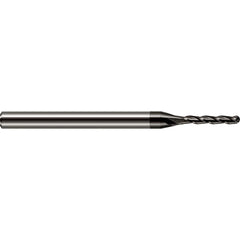 Ball End Mill: 5/32" Dia, 1" LOC, 4 Flute, Solid Carbide