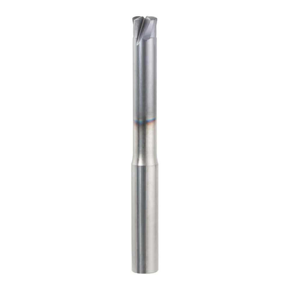 Corner Radius End Mill: 5/16" Dia, 0.41 mm LOC, 0.0373" Radius, 4 Flutes, Solid Carbide