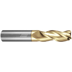 Corner Radius End Mill: 1/2" Dia, 5/8" LOC, 0.0300" Radius, 3 Flute, Solid Carbide