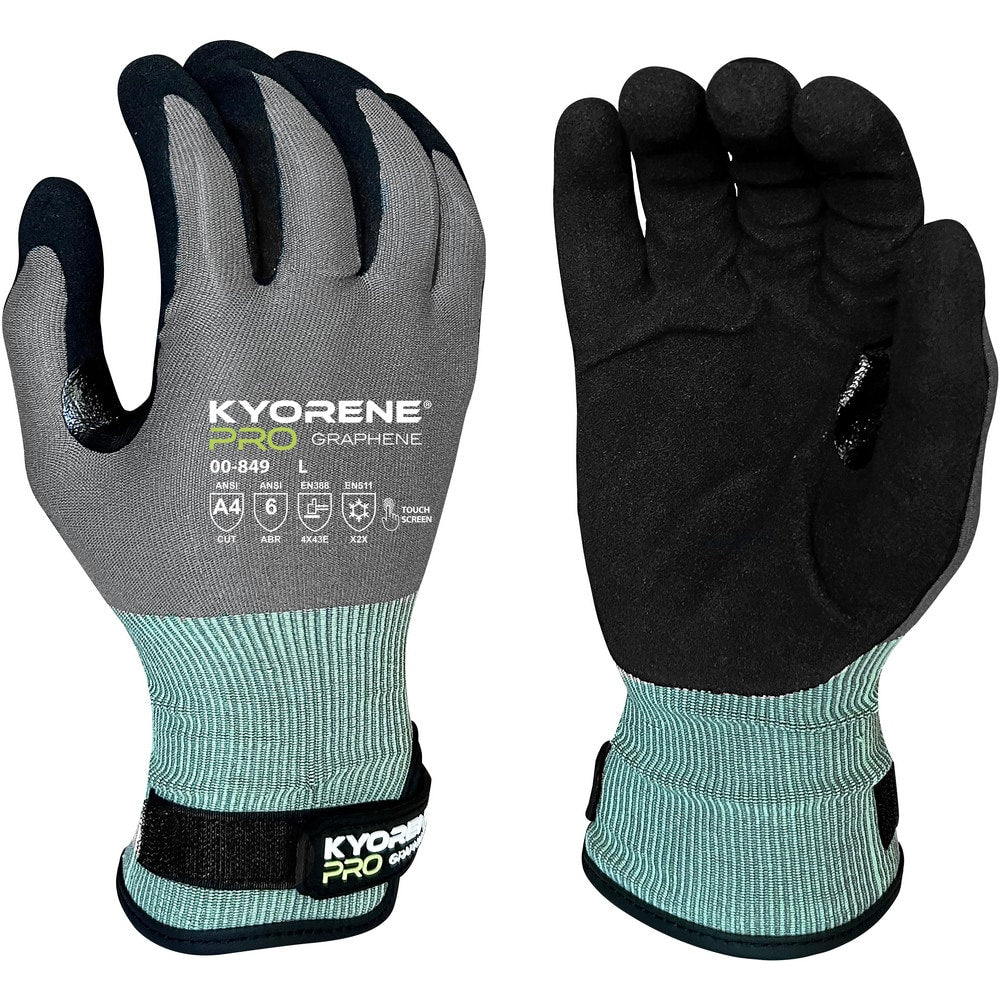 Cut, Puncture & Abrasion-Resistant Gloves: Kyorene Pro Kyorene Pro, Size X-Large, ANSI Cut A4, ANSI Puncture 4, Microfoam Nitrile, Kyorene & Graphene