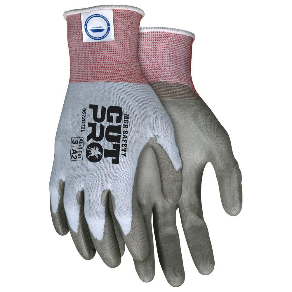 Cut & Abrasion-Resistant Gloves: Memphis 9672DT2, Size 2X-Large, ANSI Cut A2, ANSI Puncture 0, Foam Nitrile, Dyneema