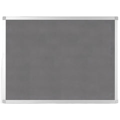 Cork Bulletin Boards; Bulletin Board Type: Fabric Bulletin Board; Board Color: Gray; Board Material: Fabric; Width (Inch): 47.24; Height (Inch): 35.43; Frame Material: Aluminum; Frame Color: Silver