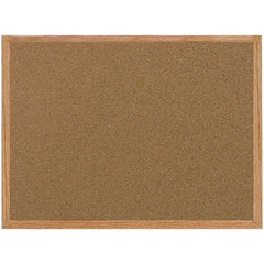 Cork Bulletin Boards; Bulletin Board Type: Open Cork Bulletin Board; Board Color: Brown; Board Material: Cork; Width (Inch): 59; Height (Inch): 35.4; Frame Material: Wood; Frame Color: Brown