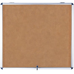 Cork Bulletin Boards; Bulletin Board Type: Enclosed Cork Bulletin Board; Board Color: Brown; Board Material: Cork; Width (Inch): 38; Height (Inch): 47; Frame Material: Aluminum; Frame Color: Silver