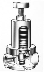 Pressure Regulating Valves; End Connection: MPT; Body Material: PVC; Seal Material: EPDM