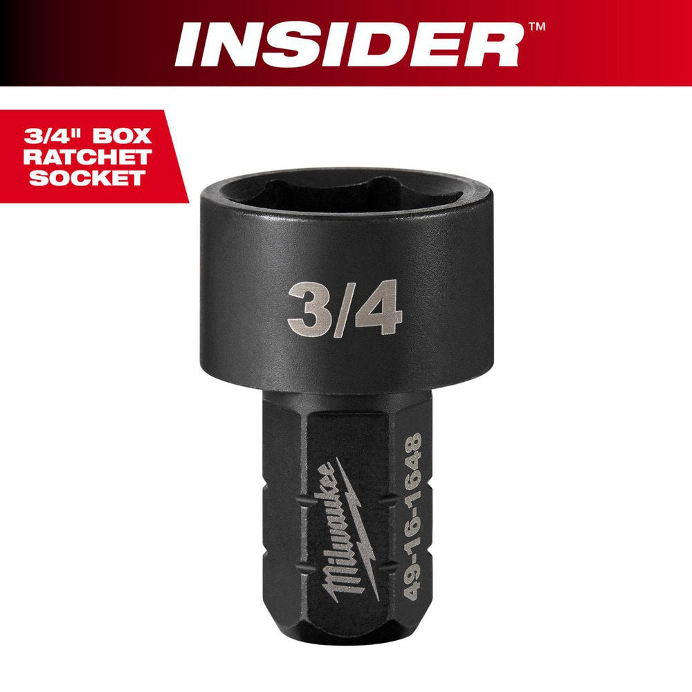 Impact Socket: 9/16" Drive, 3/4" Socket, Hex Drive