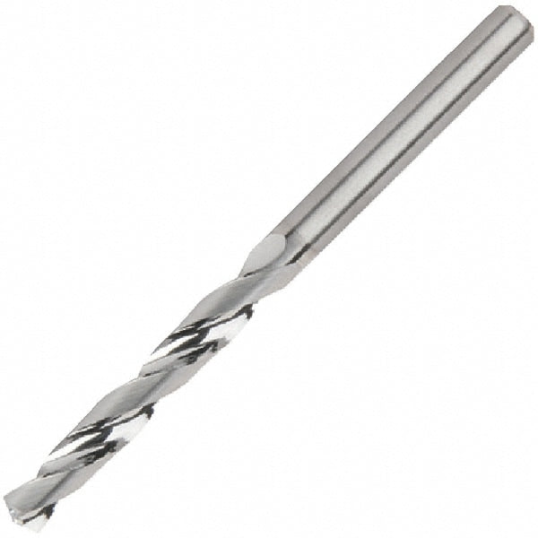 Jobber Drill: 9/64" Dia, 135 deg Point, Solid Carbide