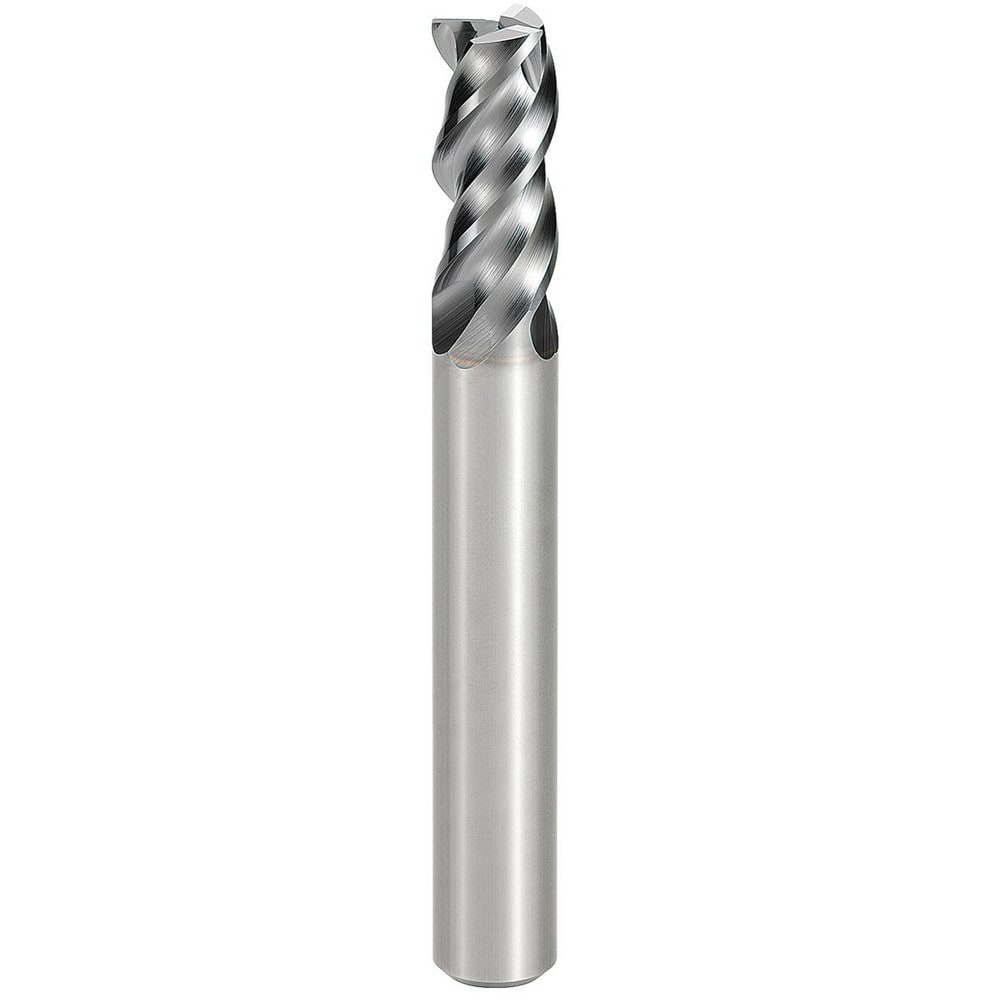 Square End Mill: 3.30 mm Dia, 7.0000 mm LOC, 3 Flute, Solid Carbide