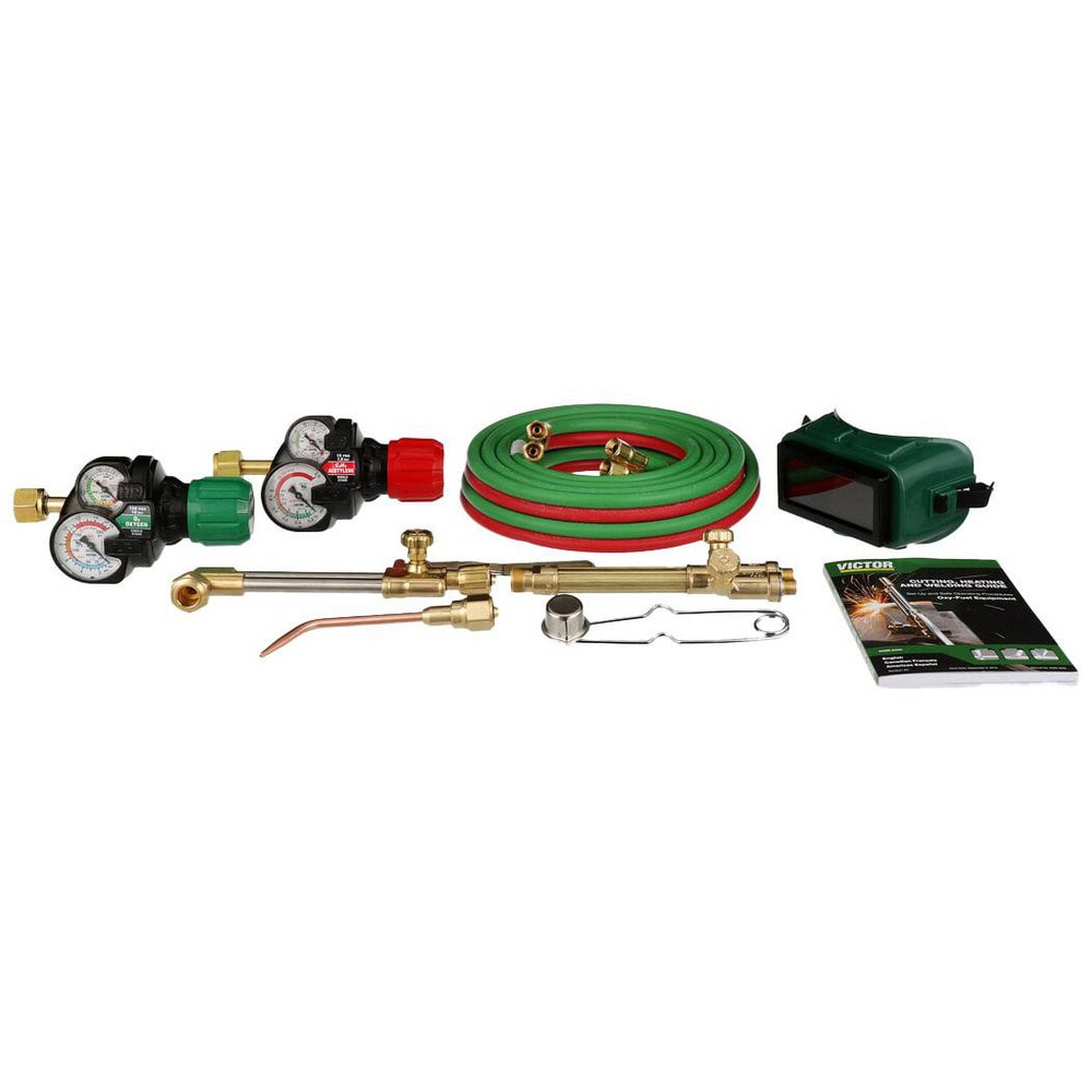 Oxygen/Acetylene Torch Kits; Outfit Type: Welding Outfit; Application: Cutting, Welding; Cutting Depth: 8 in; Material: Brass