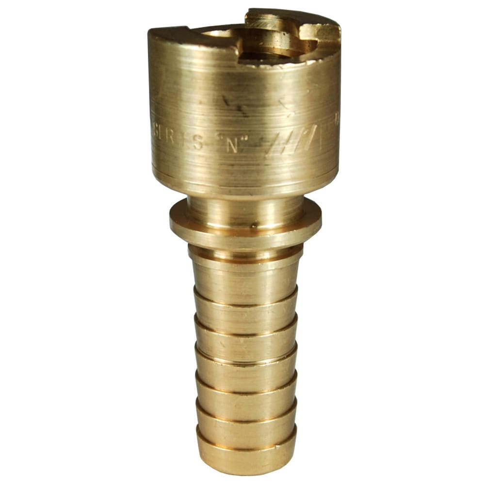 Pneumatic Hose Fittings & Couplings; Fitting Type: Air Hose; Type: Coupler; Coupling Type: Coupler; Interchange Type: Bowes; Thread Type: Hose Barb; Coupler Size: 0.5; Material: Brass; Thread Standard: Non-Threaded