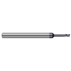 Square End Mill: 0.50 mm Dia, 3 Flute, Solid Carbide