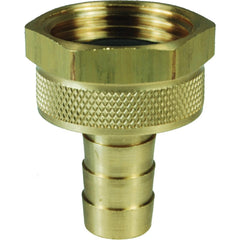 Garden Hose Fittings & Repair Kits; Kit Type: Barb x Female Garden Hose Swivel; Connector Type: Female Hose x Barb; Compatible Hose Diameter: 0.625, 0.75; Thread Size (Inch): 3/4-11-1/2; Thread Type: GHT; Material: Brass; Inside Diameter (Inch): 5/8; Colo