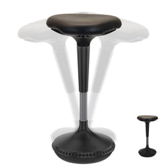 Stationary Stools; Type: Sit-Stand Stool; Sit Stand Stool; Adjustable Height Stool; Seat Depth: 13 in; Base Type: Rounded base covered with non-skid rubber; Seat Width: 13 in; Overall Height: 33 in; Overall Height (Inch): 33 in; Width (Inch): 13; Minimum