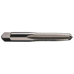 Straight Flute Tap: #1-64 UNC, 2 Flute, Taper Chamfer, 3B Class of Fit, HSS, Bright/Uncoated Finish