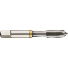 Spiral Point Tap: 3/4-16 UNF, 4 Flutes, Plug Chamfer, 2B/3B Class of Fit, HSS-E Cobalt, Ignator Coated