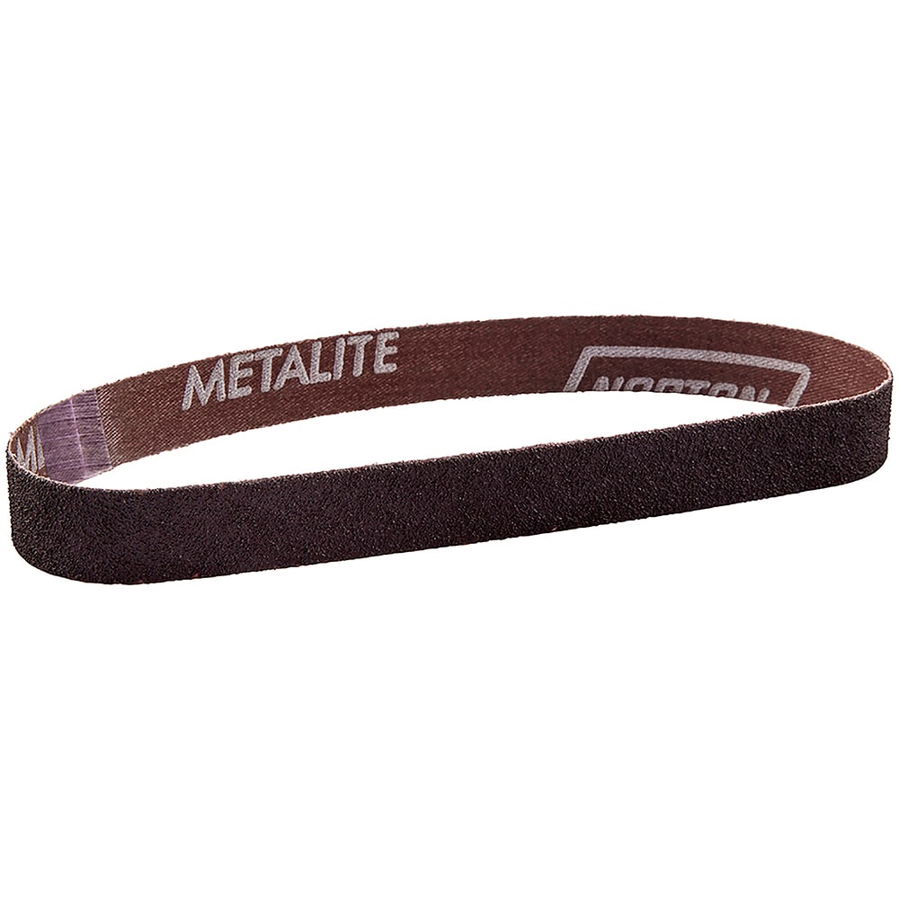 Abrasive Belt:  1/2" Wide, 24" OAL, 100 Grit, Aluminum Oxide