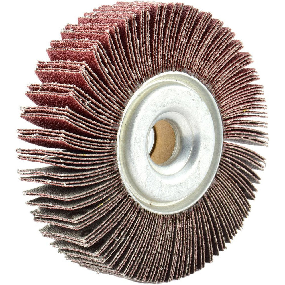 Unmounted Flap Wheels; Abrasive Type: Coated; Abrasive Material: Aluminum Oxide; Outside Diameter (Inch): 6; Face Width (Inch): 1; Center Hole Size (Inch): 1; Grade: Extra Fine; Grit: 320