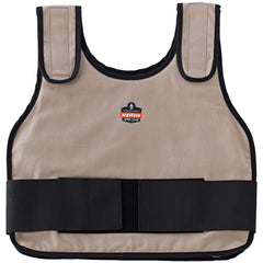 Cooling Vests; Cooling Technology: Phase Change Vest; Breakaway: No; Expandable: Yes; Size: Large, X-Large; Color: Khaki; Maximum Cooling Time (Hours): 4; Material: Cotton; Activation Method: Cooling Inserts; Closure Type: Hook & Loop