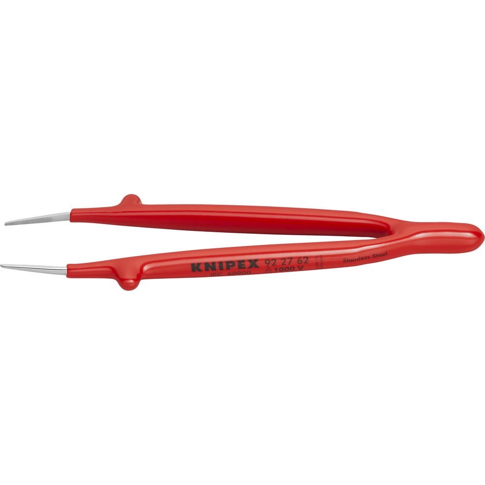 Tweezers; Tweezer Type: Fine Point; Pattern: Smooth Pointed Tip and Serrated Bent Tip; Material: Stainless Steel; Tip Type: Pointed; Tip Shape: Pointed; Overall Length (Decimal Inch): 6; Grip Style: Smooth