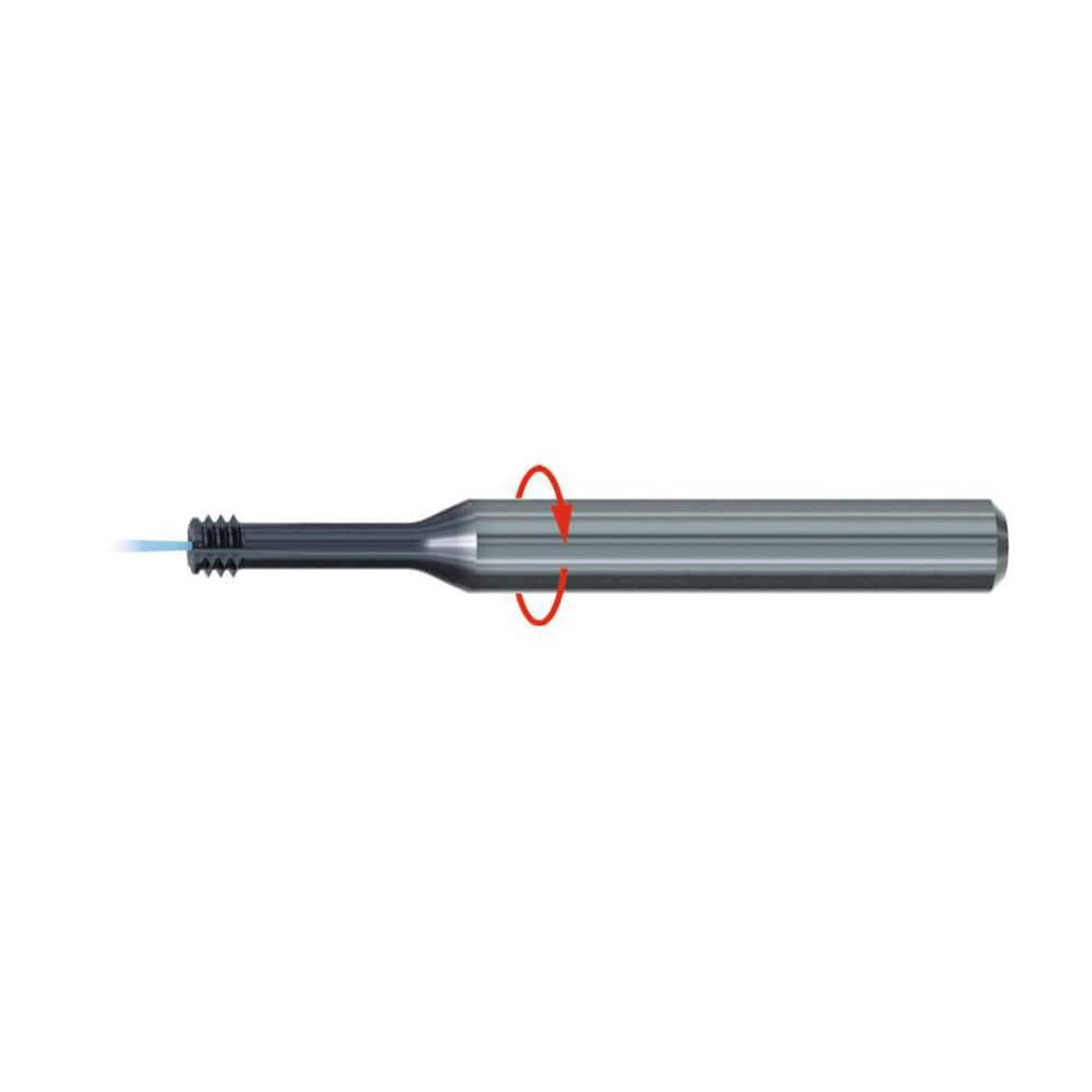 Helical Flute Thread Mill: 3/4-10, 5 Flute, 16.00 mm Shank Dia, Solid Carbide