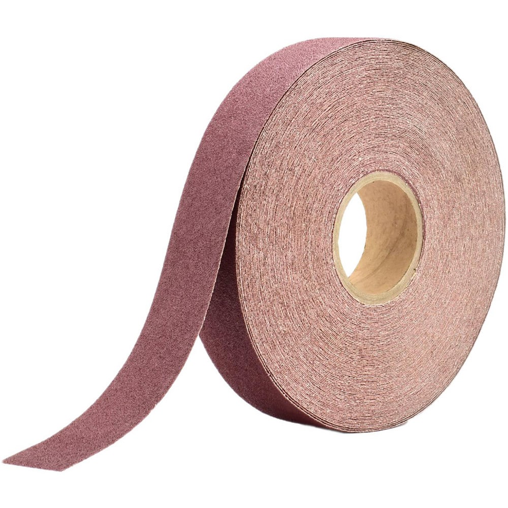 Shop Roll:  1" Wide,  50.00 Yd Long,  120 Grit,  Aluminum Oxide