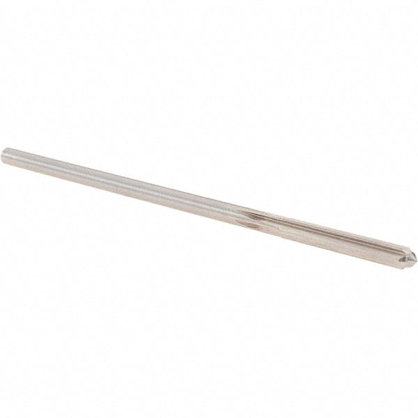 Chucking Reamer: 0.1670" Dia, 4-1/2" OAL, 1-1/8" Flute Length, Straight-Cylindrical Shank, HSS