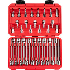 Hex & Torx Bit Socket Sets; Set Type: Hex Bit; Drive Size: 3/8 in; Minimum Set Hex Size (Inch): 1/8