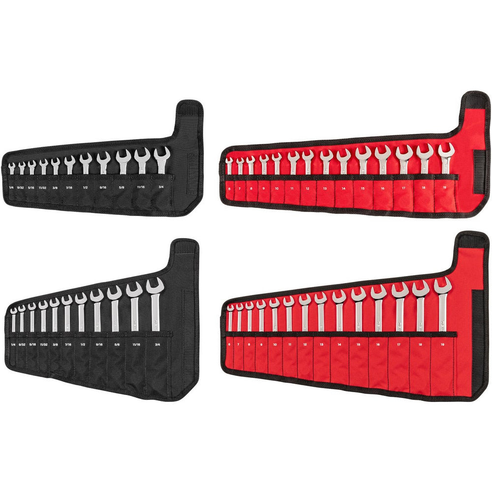 Combination Wrench Set: 50 Pc, Inch & Metric