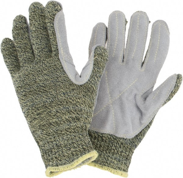 Cut & Abrasion-Resistant Gloves: Top Dog KV, Size Universal, ANSI Cut A4, ANSI Puncture 0, Uncoated, Kevlar