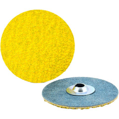 Quick-Change Disc: Type S, 1-1/2" Dia, 80 Grit, Ceramic Alumina, Coated