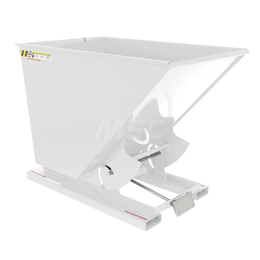 Stationary Tilt Hopper: 6,000 lb Capacity, 44" Wide, 68.38" Long, 51.8125" High